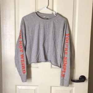 Gray crop top ❗️FINAL SALE❗️